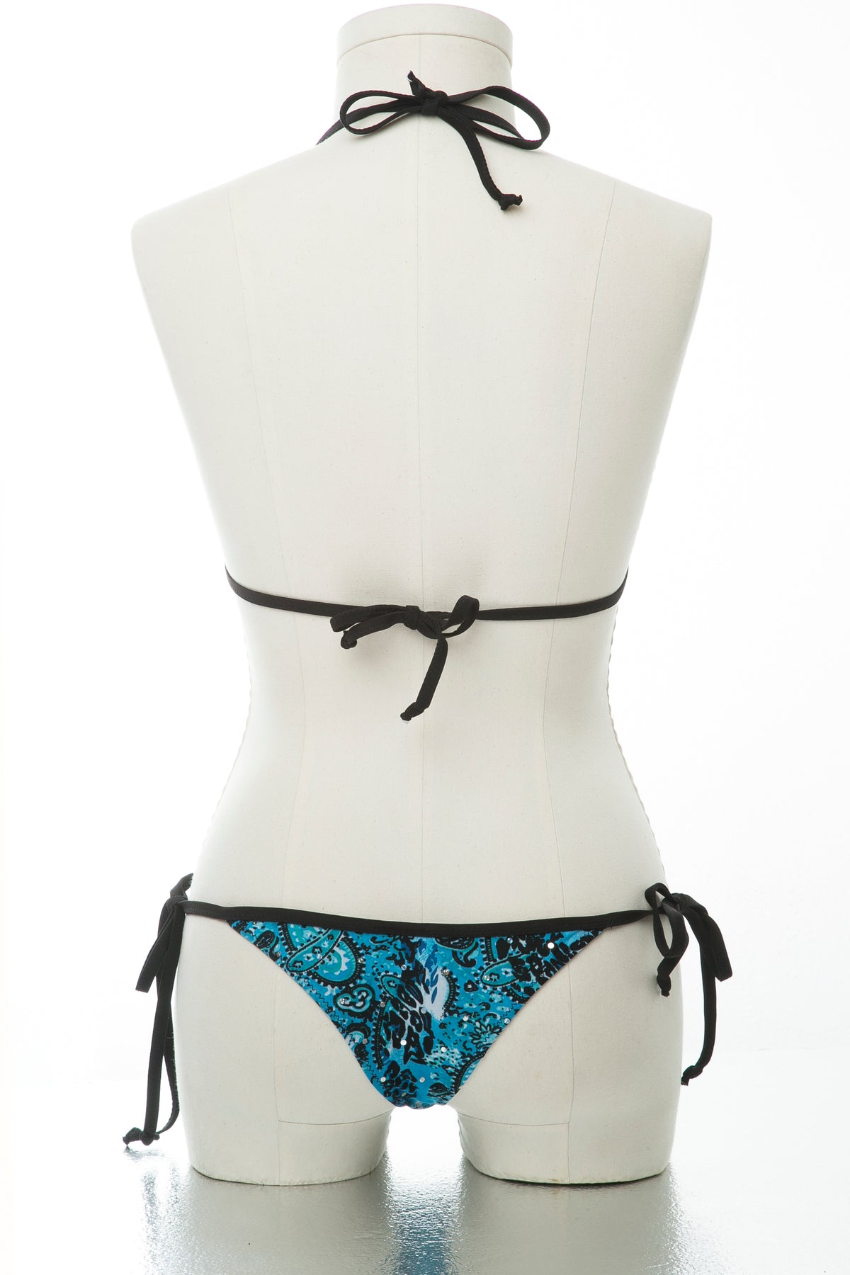 Blue Paisley Rhinestone